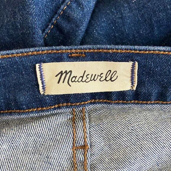 Madewell The Perfect Vintage Wide-Leg Jeans Size 25P Fairdale Dark Wash Blue - Picture 4 of 8